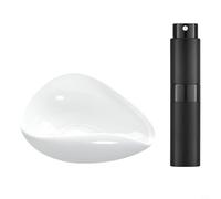 NbgrvB Bandeja dosificadora de café con botella de spray y aguja molida para espresso, placa de medición de cerámica para granos de café de dosis única, kit de reducción estática para barista en casa