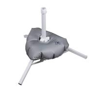 NbgrvB Base de trípode para sombrilla de playa al aire libre con soporte cuadrado relleno de agua, postes de 25 a 35 mm, soporte de aleación ajustable para jardín y patio, calibre de 2,5 cm