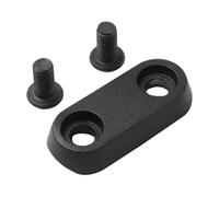 NbgrvB Bloque de bloqueo de fijación de horquilla delantera para scooter eléctrico Ninebot ES1 ES2 ES3 ES4 resistente al desgaste, cubierta de cierre de aluminio, color negro