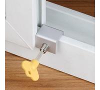 NbgrvB Bloqueo Ventana Corredera para acero Inoxidable Anti-caída Bloqueo | Aleación aluminio robusta, tornillos para acero inoxidable, para ajuste hexagonal, evita caídas infantiles, duradero