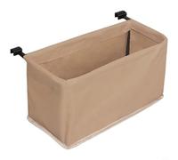 NbgrvB Bolsa de cola de vagón extensible impermeable de 42 x 22 x 21 cm, organizador trasero de gran capacidad para camping, playa, jardín, pícnics para vagones plegables con marco de metal (caqui)