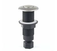 NbgrvB Botón de interruptor activado por aire de 25 mm para eliminación de basura, para control neumático de acero inoxidable para triturador de residuos de fregadero de cocina