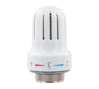 NbgrvB Cabeza termostática blanca del radiador M30*1.5, válvula de control de la calefacción de la aleación confiable con la función anticongelante para los radiadores del panel y los toalleros