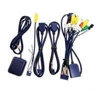 NbgrvB Cable de extensión de video RCA macho a hembra con cable de disparo inverso para sistemas de monitor de cámara de visión trasera de coche, color negro (5 unidades)