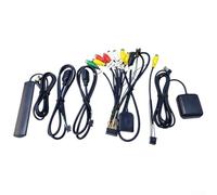 NbgrvB Cable de extensión de video RCA macho a hembra con cable de disparo inverso para sistemas de monitor de cámara de visión trasera de coche, negro (con antena)