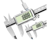NbgrvB Calibrador Vernier digital de rejilla de vidrio mejorado, precisión de 0,01 mm, recargable a través de USB, resistente al desgaste para acero inoxidable de 300 mm