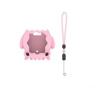 NbgrvB Carcasa de silicona antiarañazos para Tamagotchi Paradise Pink (rosa | Silicona a prueba de golpes, diseño a prueba de polvo, resistente a los arañazos, incluye cordón, colores morado, rosa y azul