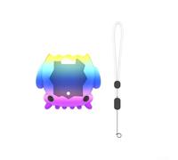 NbgrvB Carcasa de silicona antiarañazos para Tamagotchi Paradise Pink | Silicona a prueba de golpes, diseño a prueba de polvo, resistente a los arañazos, incluye cordón, colores morado, rosa y azul