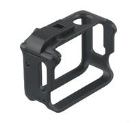 NbgrvB Carcasa protectora de metal para Insta360 GO 3, marco de aleación de aluminio con soporte de zapata fría, soporte vertical horizontal para negro