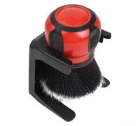 NbgrvB Cepillo de detalles de coche con cerdas suaves para rejillas de ventilación del salpicadero interior, mango ergonómico para limpiar todos los vehículos (rojo)