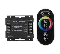 NbgrvB Controlador de tira LED a todo color DC12V/24V, panel táctil de 6 botones, 30 A, 2,4 G RF, función de memoria para iluminación RGB RGB