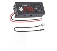 NbgrvB Controlador de velocidad del ventilador de 12 V CC con control de temperatura, módulo de termostato de pantalla digital para carcasa de PC y sistemas de refrigeración de servidores