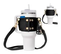 NbgrvB Correa ajustable para botellas de agua para vasos de 30 a 48 onzas, elegante bolsa con bolsillo para teléfono para botellas de 1.134 g, soporte cruzado para botellas de 1.134 g, soporte para