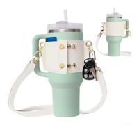 NbgrvB Correa ajustable para botellas de agua para vasos de 30 a 48 onzas, elegante bolsa con bolsillo para teléfono para botellas de 1.134 g, soporte cruzado para botellas de 1.134 g, soporte para