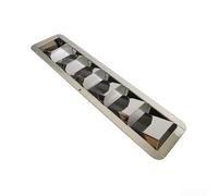 NbgrvB Cubierta de rejilla de ventilación, persianas de acero inoxidable cuadradas de malla de escape para ventana, barco, yate, para caravana, hogar, acero inoxidable plateado 304 (seis)