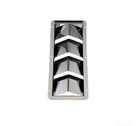 NbgrvB Cubierta de rejilla de ventilación, persianas de acero inoxidable cuadradas de malla de escape para ventana, barco, yate, para caravana, hogar, acero inoxidable 304 (cuatro)