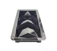 NbgrvB Cubierta de rejilla de ventilación, persianas de acero inoxidable cuadradas de malla de escape para ventana, barco, yate, para caravana, hogar, acero inoxidable 304 (tres)