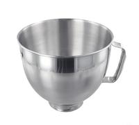 NbgrvB Cuenco mezclador de acero inoxidable de 4.5 cuartos de galón para batidoras de pie, lavabo de repuesto inoxidable compatible con K45SS KSM75 KSM95 KSM100, apto para lavavajillas