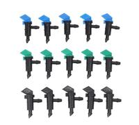 NbgrvB Emisores de goteo de riego 60/300 paquetes de goteros de flujo ajustables para riego de jardín, emisores de bandera de plástico PE con válvulas de cierre para tubos de 4/7 mm, 300 unidades