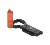 NbgrvB Empuñadura de madera para Sony para zv para cámara e10 NbgrvB | Empuñadura de madera para Sony Zve10, mango ergonómico de cámara con soporte en L, para placa de liberación rápida con llave