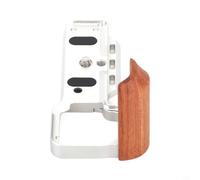 NbgrvB Empuñadura de madera para Sony para zv para cámara e10 NbgrvB | Empuñadura de madera para Sony Zve10, mango ergonómico de cámara con soporte en L, para placa de liberación rápida con llave