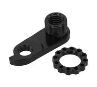 NbgrvB Extensor de suspensión de desviador trasero para bicicleta, color negro, para engranaje de aleación de aluminio mecanizado CNC, adaptador de repuesto