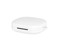 NbgrvB Funda protectora de silicona para auriculares Shokz OpenFit Pro, a prueba de polvo, funda suave con mosquetón, ligera, a prueba de golpes, para caja de carga, color negro y blanco