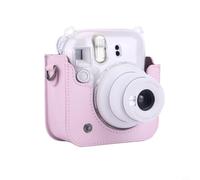 NbgrvB Funda protectora para Instax Mini 12/11 para cámara instantánea, carcasa de poliuretano con cierre a presión, bolsa de transporte portátil para uso diario, múltiples opciones de color, ajuste