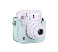NbgrvB Funda protectora para Instax Mini 12/11 para cámara instantánea, carcasa de poliuretano con cierre a presión, bolsa de transporte portátil para uso diario, múltiples opciones de color, ajuste