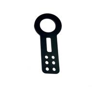 NbgrvB Gancho de remolque para parachoques delantero, punto de recuperación de trabajo para todoterreno, SUV, camión, remolque, color rojo (negro)