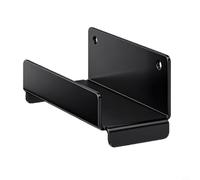 NbgrvB Ganchos de garaje resistentes, paquete de 2 unidades, color negro, montaje en pared, para sillas plegables y bicicletas, colgador de acero resistente a la corrosión, 6,1 x 5,6 cm (1 pieza por