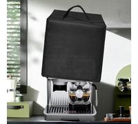 NbgrvB Gordon, cubierta negra para máquina de café expreso compatible con De'Longhi EC9255M La Specialista Arte, a prueba de polvo con asa, 40 x 40 x 40 cm
