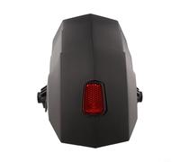 NbgrvB Guardabarros trasero para scooter eléctrico para Kukirin G3 G4, protector de plástico resistente para guardabarros con lente reflectante, pieza de repuesto negra de instalación rápida (negro)