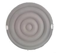 NbgrvB Hinchable para cubierta redonda de piscina, PVC resistente a los rayos UV, manta de spa con retención de calor, se adapta a bañeras de 145 cm y 165 cm, gris (165 cm con altura)