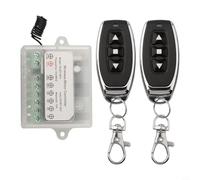 NbgrvB Interruptor de control remoto inalámbrico de motor RF DC 8-36V 433MHz actuadores lineales hacia adelante y hacia atrás, carga de 10A, blanco/negro