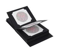 NbgrvB Ishihara - Libro de prueba de daltonismo 2024, kit de optometría profesional de 38 placas para detección de deficiencias rojo-verde, álbum de papel, 19 x 148 cm