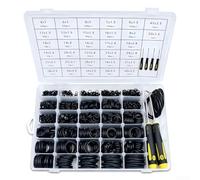 NbgrvB Juego de 1540 piezas de nitrilo O-for Ring Surtido de 4-50 mm con 4 herramientas de púa, sellos de compresor de CA automotriz