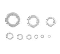 NbgrvB Juego de 684 piezas de acero inoxidable para arandelas planas con M2, M2.5, M4, M5, M6, M8, M10, tamaños 304, material de fijación industrial