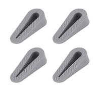 NbgrvB Juego de 8 topes de puerta con diseño antideslizante para todas las puertas, material TPR, se adapta a hogares, oficinas, aulas, negro/gris y gris