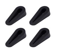 NbgrvB Juego de 8 topes de puerta con diseño antideslizante para todas las puertas, para material TPR, se adapta a hogares, oficinas, aulas, negro/gris y negro