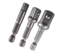 NbgrvB Juego de barra de extensión de vástago hexagonal de acero al cromo | Llave y taladro, compatible con portabrocas de cambio rápido de 14 pulgadas, broca de potencia de 50 mm para conversión de