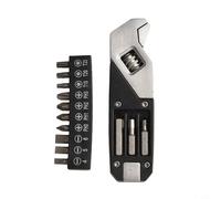 NbgrvB Juego de llaves ajustables portátiles para acero inoxidable con Torx y brocas, para mini bolsillo para reparación al aire libre y camping