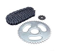 NbgrvB Kit Cadena para t8f 11T/44T 116Eslones para acero Pocket Bike | para acero desgaste, 11T para delantero, 44T , 116 eslabones, instalación fácil