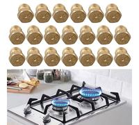 NbgrvB Kit de 20 boquillas de orificio de quemador de gas de 05 mm para | Conversion - Recambio de baja presión para estufas y generadores de cocina al aire libre, color amarillo