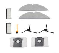 NbgrvB Kit de accesorios de repuesto para robot aspirador Dreame D20 Pro, incluye cepillos laterales, paños de fregona, filtros y bolsas de polvo para una limpieza eficiente