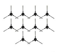NbgrvB Kit de cepillo lateral C108 para Xiaomi E5 Robot Aspirador Cerdas de Nylon Flexible Construcción de plástico Esquinas y zócalo Limpieza Fácil Instalación sin herramientas 6 8 10 Pack (10PCS)