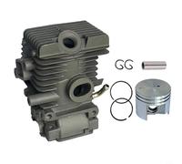 NbgrvB Kit de cilindro de motosierra con montaje de pistón hecho de acero para modelos MS192 MS192T MS192T MS192TC para un rendimiento de corte al aire libre mejorado (B)