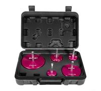 NbgrvB Kit de escariador de tubos de plástico para tubos de PPR, PVC, CPVC, ABS, 5 piezas de ahorro de montaje, diámetro de 1.25 a 4 pulgadas, construcción de aleación dura, herramienta de escariado