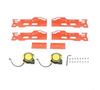 NbgrvB Kit de herramientas de ajuste de neumáticos, con sujeción segura de cinta de ranura y medición de distancia coaxial con cinta métrica, medidor de alineación de ruedas, tablero de conexión de