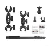 NbgrvB Kit de montaje de bicicleta para Insta360 One X5 X4 - Abrazadera de perno en U con cabeza esférica para montaje de clip de parabrisas en motocicletas